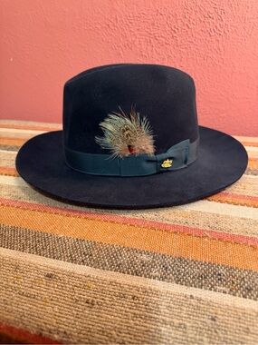 Stetson Imperial Vintage Empire Fur Felt Fedora Sz. 57 | 7-1/8